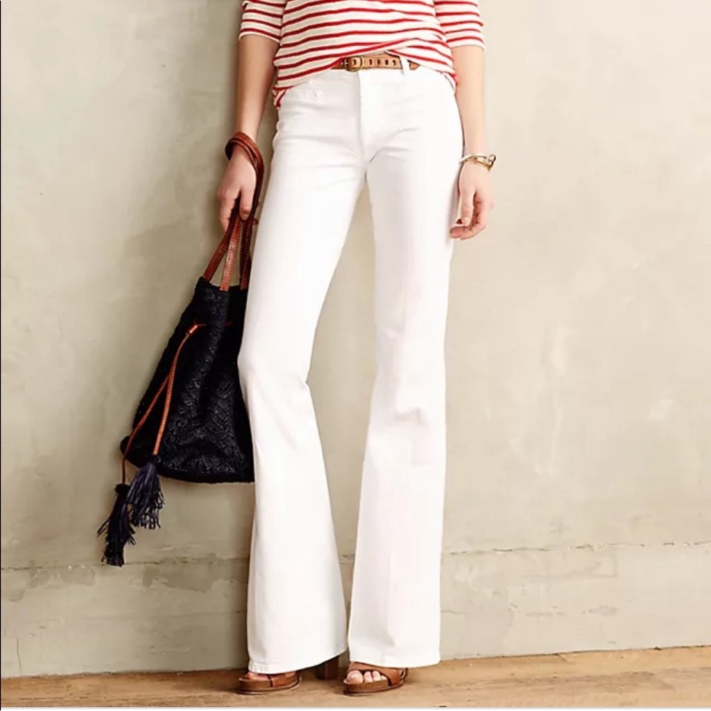 M.I.H Jeans Casablanca Flare Jeans White Size 26